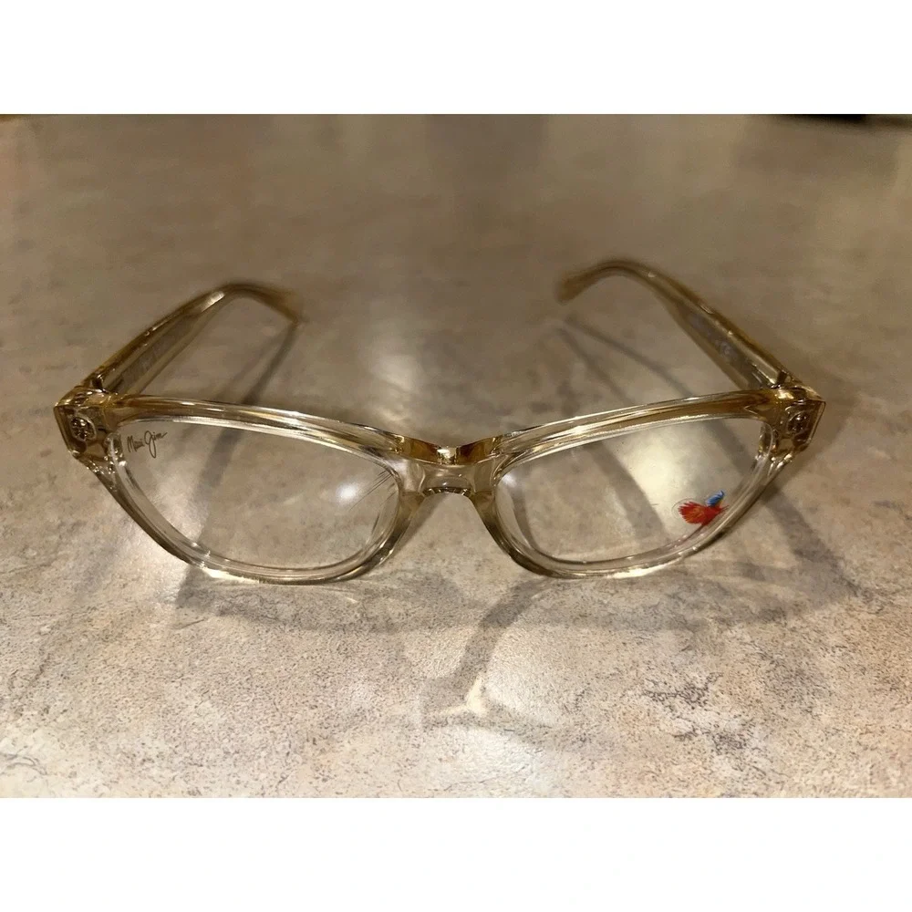 Maui Jim MJO 2203-77SF Crystal Champagne/‎ Pink Hit Eyeglasses Frames 52-17-143